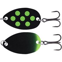 Fidusen Spinner Lure 3.2cm 2.8g - Black/Green Dots