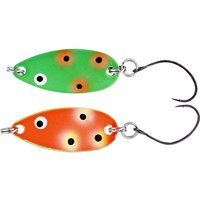 Fidusen Slim Spinner Lure 3.3cm 3g - Green/Orange Clown