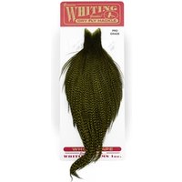 Whiting Pro Grade Cape - Grizzly Dyed Dark Olive