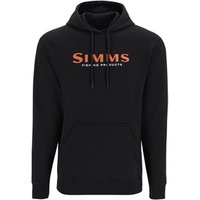 Simms Logo Hoody Black - XL