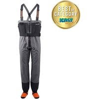 Grundens Men's Vector Zip Stocking Foot Waders Anchor - LG (9-11)