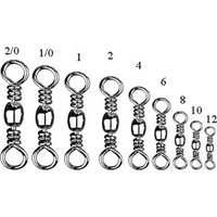 Dennett Black Barrel Swivels - Size 2/0
