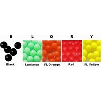 Dennett Fluo and Lumi Beads - 8mm Red