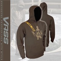 Vass VQ507RS2 Classic Print Hoody with Yellow Strap Khaki Edition - Medium