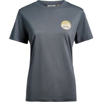 Lundhags Women's Järpen Printed T-Shirt Dark Sky Blue