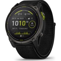 Garmin Enduro 3 Carbon Grey DLC Titanium/Black UltraFit Nylon Strap