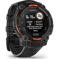 Garmin Instinct 3 Solar, 45mm Black Bezel With Black Band