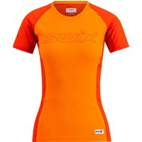 Swix Women's RaceX Light Short Sleeve Sunrise/Fiery Red