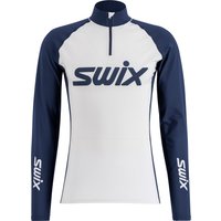 Swix Men’s RaceX Dry Half Zip Bright White/ Dark Navy