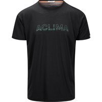 Aclima Men's LightWool 140 Classic Tee Logo Jet Black