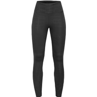 Röhnisch Women's Logo Effect High Waist Tights Black Logo Emboss
