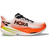 Hoka Men's Mach X 3 White/Neon Tangerine