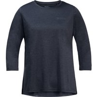 Jack Wolfskin Women's Crosstrail 3/4 Tee Night Blue