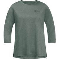 Jack Wolfskin Women's Crosstrail 3/4 Tee Hedge Green