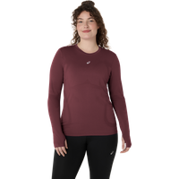 Asics Women's Road Seamless Long Sleeve Top Dark Currant/Port Royal