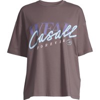 Casall Women's Oversized Cotton Tee Dark Grey