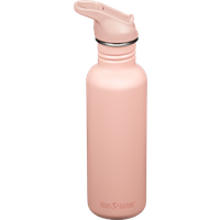 Klean Kanteen Classic 800 ml (W/ Flip Seal Sport Cap and Straw) Peach Parfait
