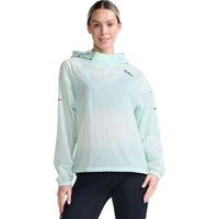 2XU Women's Aero Anorak Glacier/Black Reflective