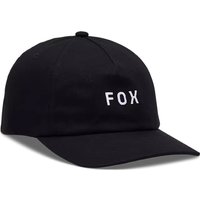 Fox Wordmark Adjustable Hat Black/white