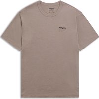 Bergans Men's Logo Merino Tee Rock Taupe