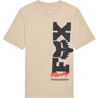 Fox Youth Checker Tee Tan