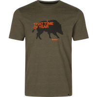 Seeland Men's That Time T-Shirt Pine Green Melange