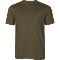 Seeland Men's Saker T-Shirt Pine Green Melange