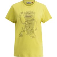 Lundhags Women's Järpen Printed T-Shirt Pale Lemon