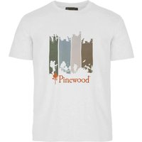 Pinewood Men's Finnveden Recycled Outdoor T-Shirt White Melange Adventure