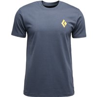 Black Diamond Men's Shredded Short Sleeve Tee Charcoal