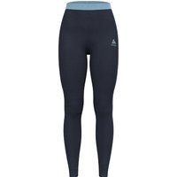 Odlo Women's Performance Wool 150 Base Layer Bottom Provincial Blue - Dark Sapphire Melange