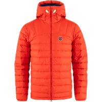 Fjällräven Men's Expedition Pack Down Hoodie Flame Orange-Un Blue