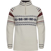 Gridarmor Women's Snøstjerne Half Zip Ullgenser Bright White