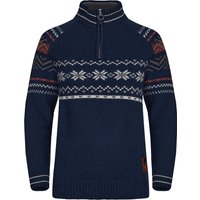 Gridarmor Women's Snøstjerne Half Zip Ullgenser Navy Blazer