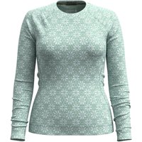 Smartwool Women's Merino 250 Baselayer Crew Boxed Arctic Green Digi Snow