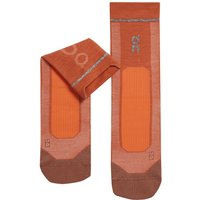 On Men's Merino Ultra Sock Rust - Flame
