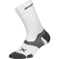 2XU Vectr Cushion Crew Socks White/Grey