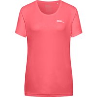 Jack Wolfskin Women's Tech Tee Sunset Coral