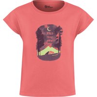 Jack Wolfskin Kids' Graphic Girls Tee Print Sunset Coral