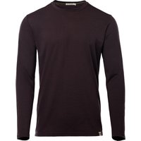Aclima Men's LightWool 180 Crewneck Chocolate Plum
