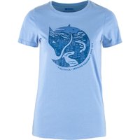 Fjällräven Women's Arctic Fox Print T-shirt Ultramarine