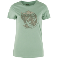 Fjällräven Women's Arctic Fox Print T-shirt Misty Green