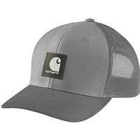 Carhartt Twill Mesh-Back Logo Patch Cap Asphalt