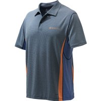 Beretta Men's Rush Polo Blue & Orange