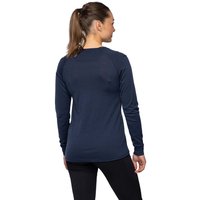 Bergans Women's Lysebu Wool Henley Navy Blue