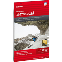 Calazo förlag Høyfjellskart Hemsedal 1:25 000 NoColour