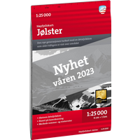 Calazo förlag Høyfjellskart Jölster 1:25.000 NoColour