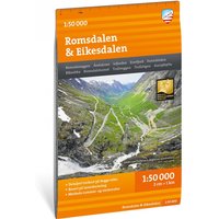 Calazo förlag Turkart Romsdalen & Eikesdalen 1:50 000 NoColour