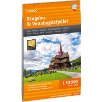 Calazo förlag Turkart Ringebu & Venabygdsfjellet 1:50.000 NoColour