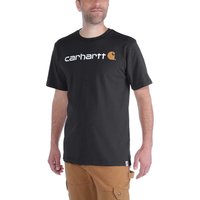 Carhartt Men's Core Logo T-Shirt Short Sleeve Black